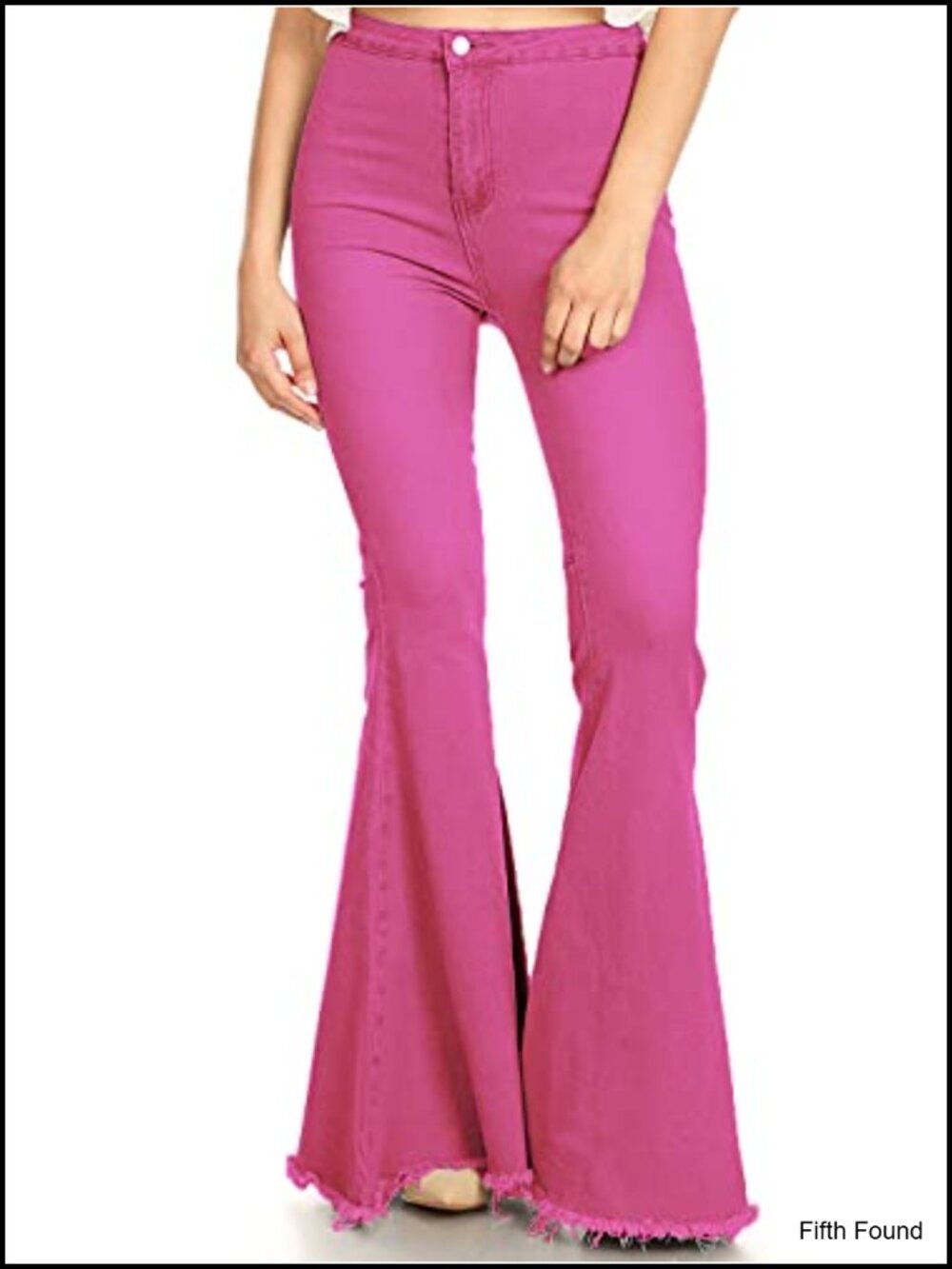 Anna-Kaci High Waist Bell Bottom Flare Jeans Cotton Stretch Wide Leg